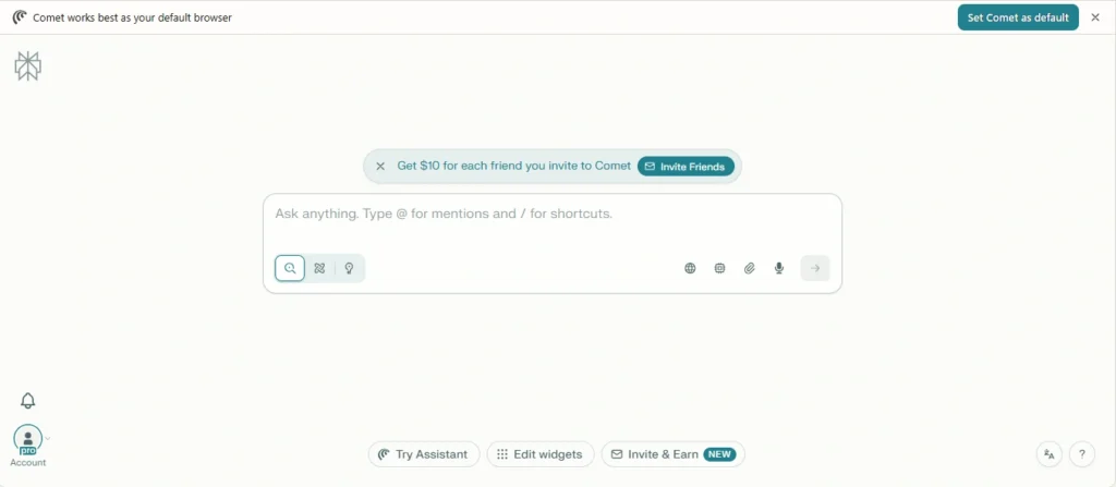Perplexity ai comet referral program
