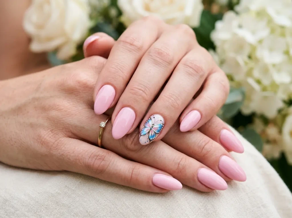Butterfly Accent Nail
