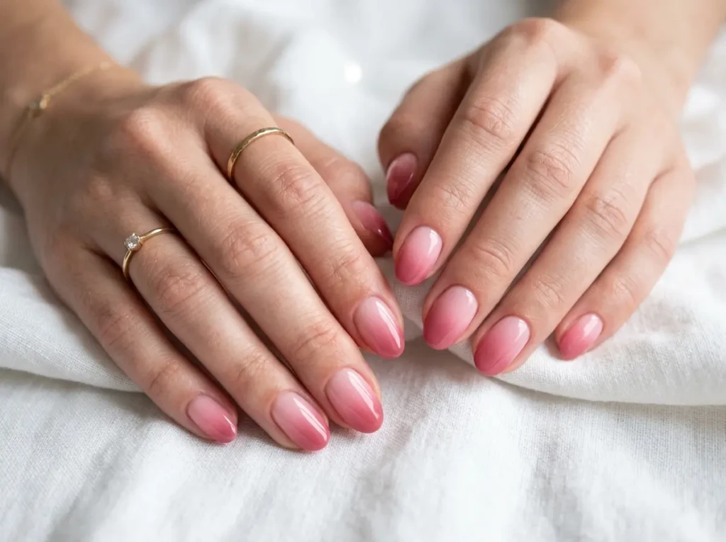Pink Ombre (Sombré) Nails